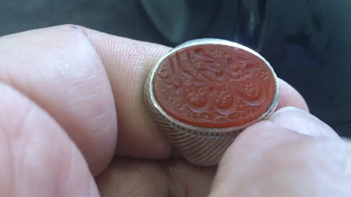 انگشتر خط کهنه قاجاری|کلکسیون اشیاء عتیقه|یزد, |دیوار