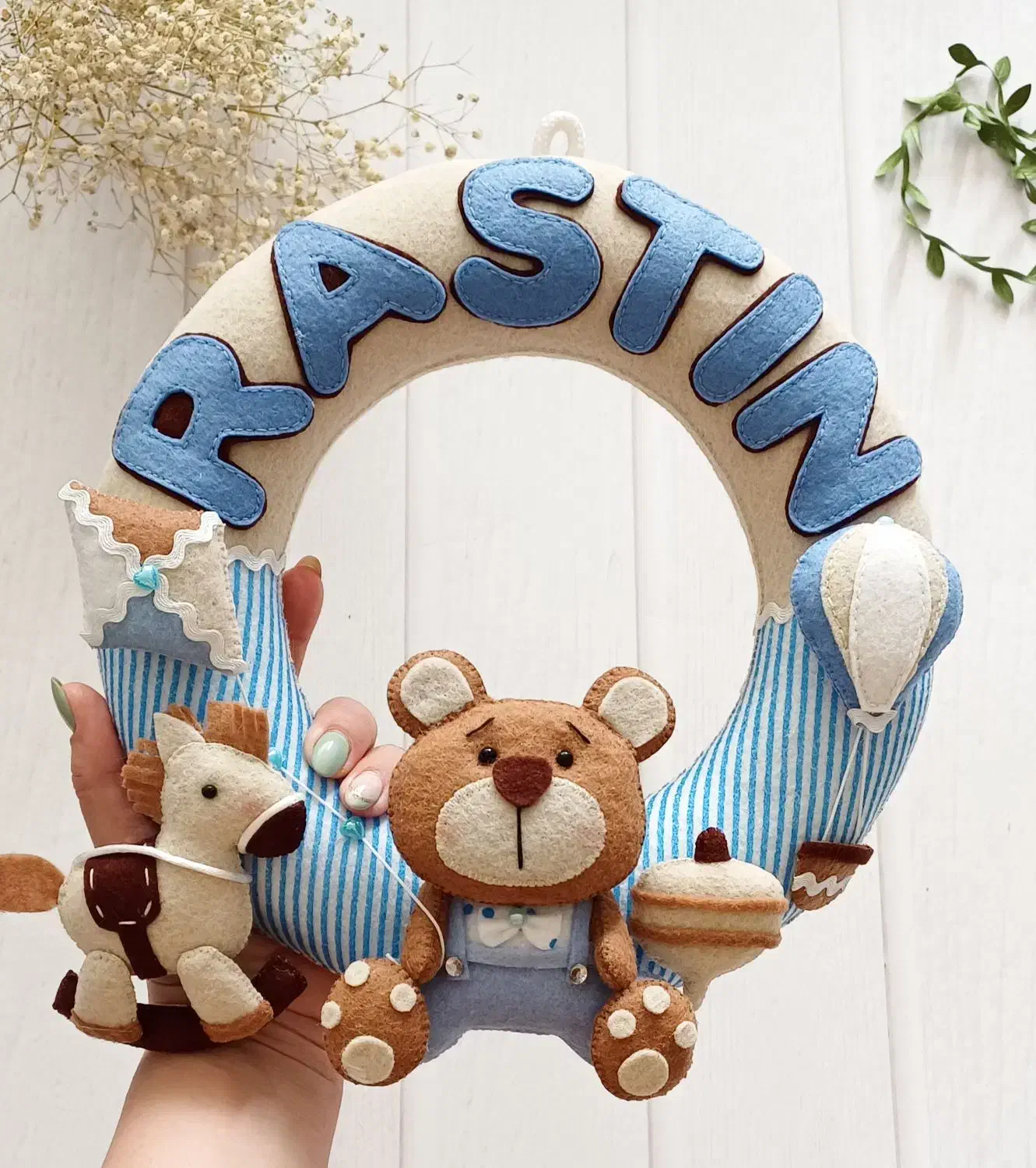 حلقه اسم کودک|صنایع دستی و سایر لوازم تزئینی|ایلام, |دیوار