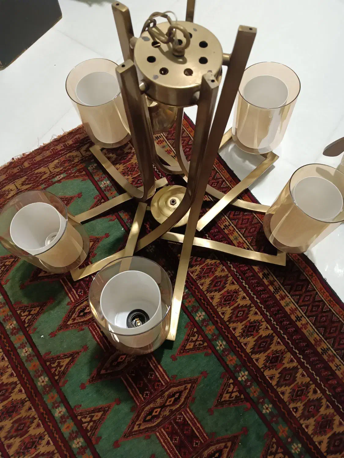 لوستر ۵ شاخه|لوستر و چراغ آویز|گرگان, |دیوار