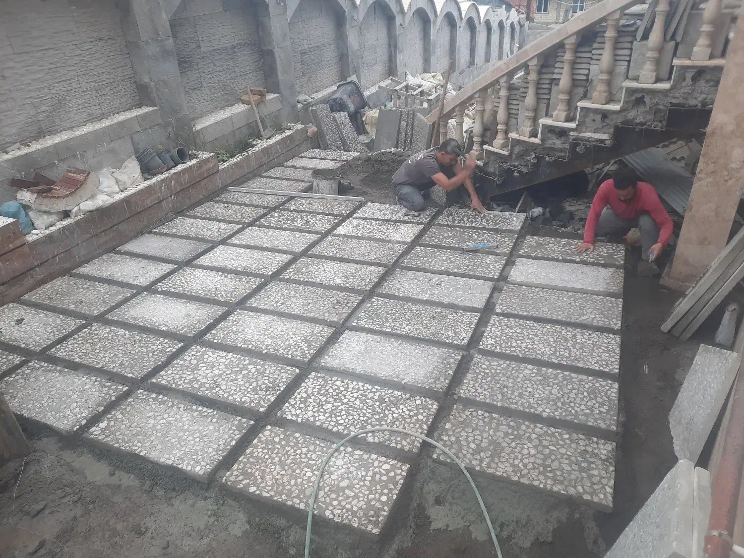 محوطه سازی ، سنگکاری ، کاشیکاری ، رومی ،مدرن|خدمات پیشه و مهارت|لاهیجان, رجایی|دیوار