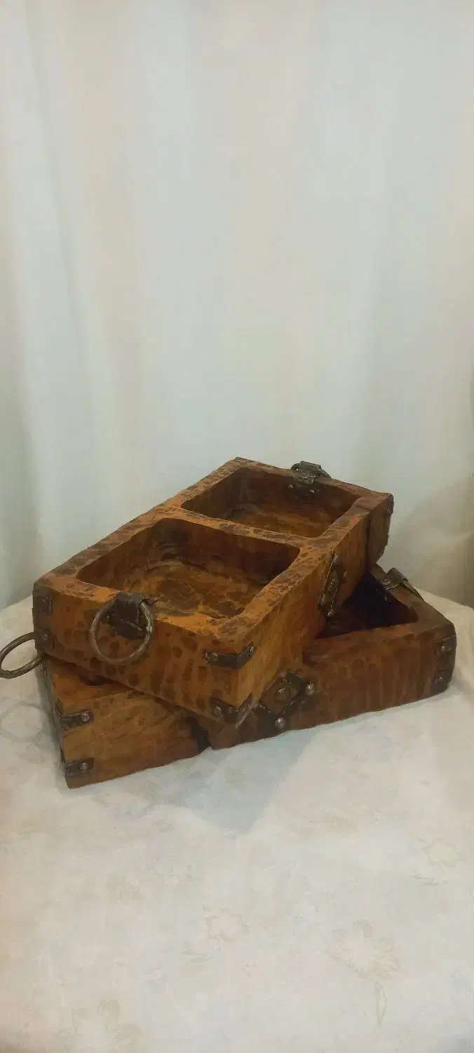 ظرف چوبی دست ساز|صنایع دستی و سایر لوازم تزئینی|ساری, |دیوار