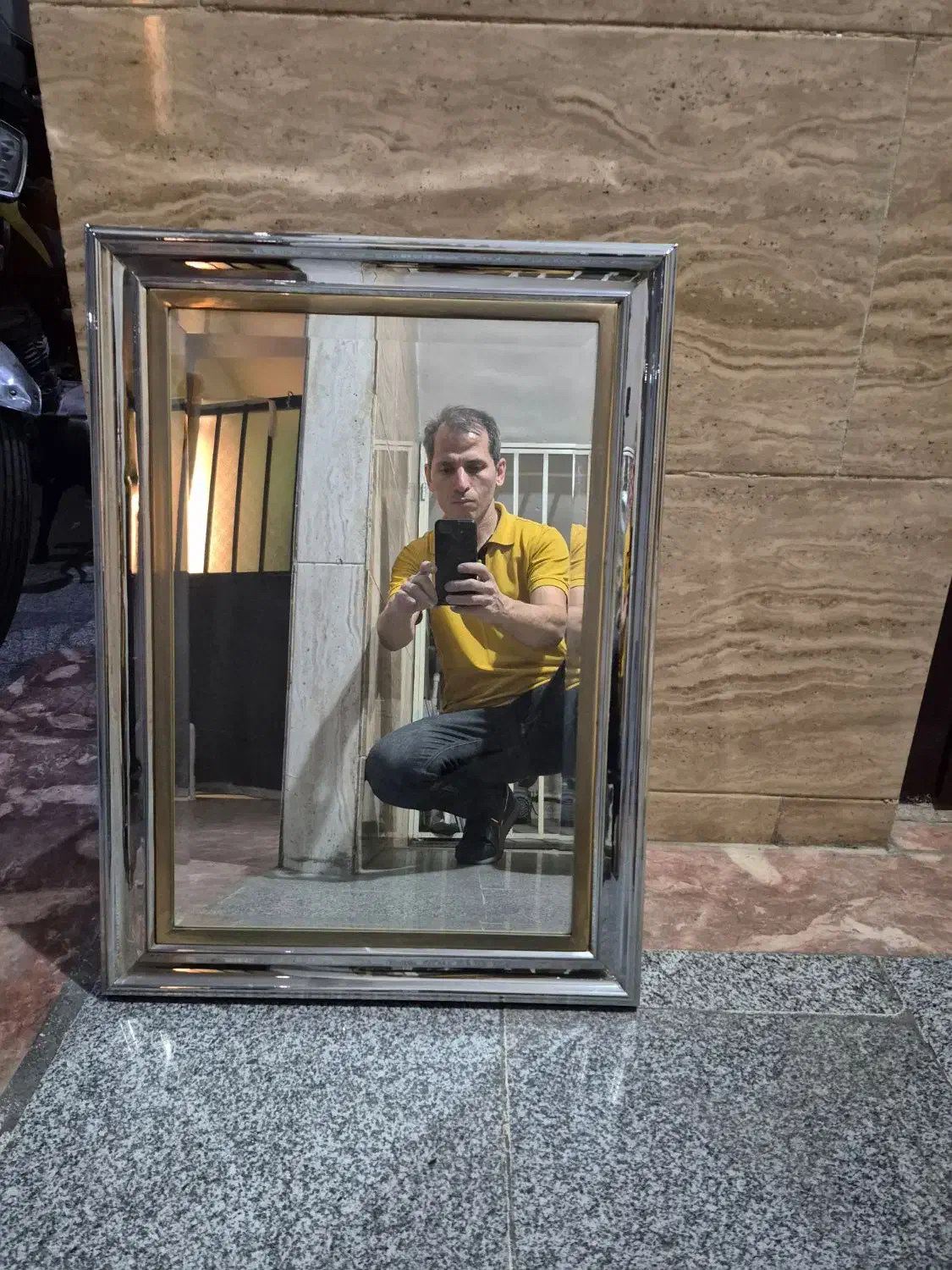 فروش آیینه و شمعدان برنج|آینه|ری, دیلمان|دیوار