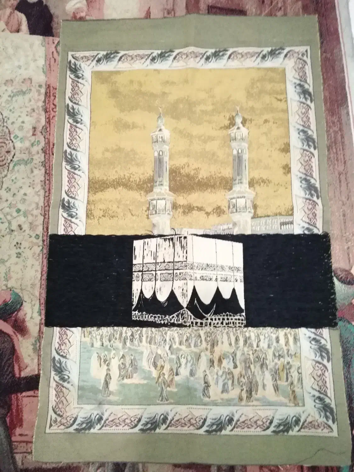 تابلوفرش مکه|تابلو فرش|پاکدشت, پاکدشت (مامازند)|دیوار