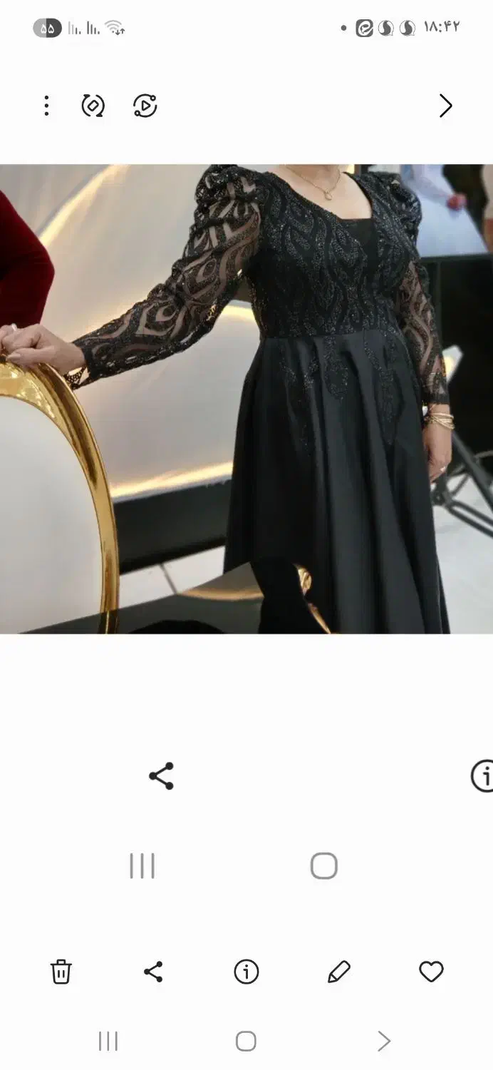 سلام لباس مجلسی یه بار پوشیده شده شده|لباس|زرندیه, |دیوار