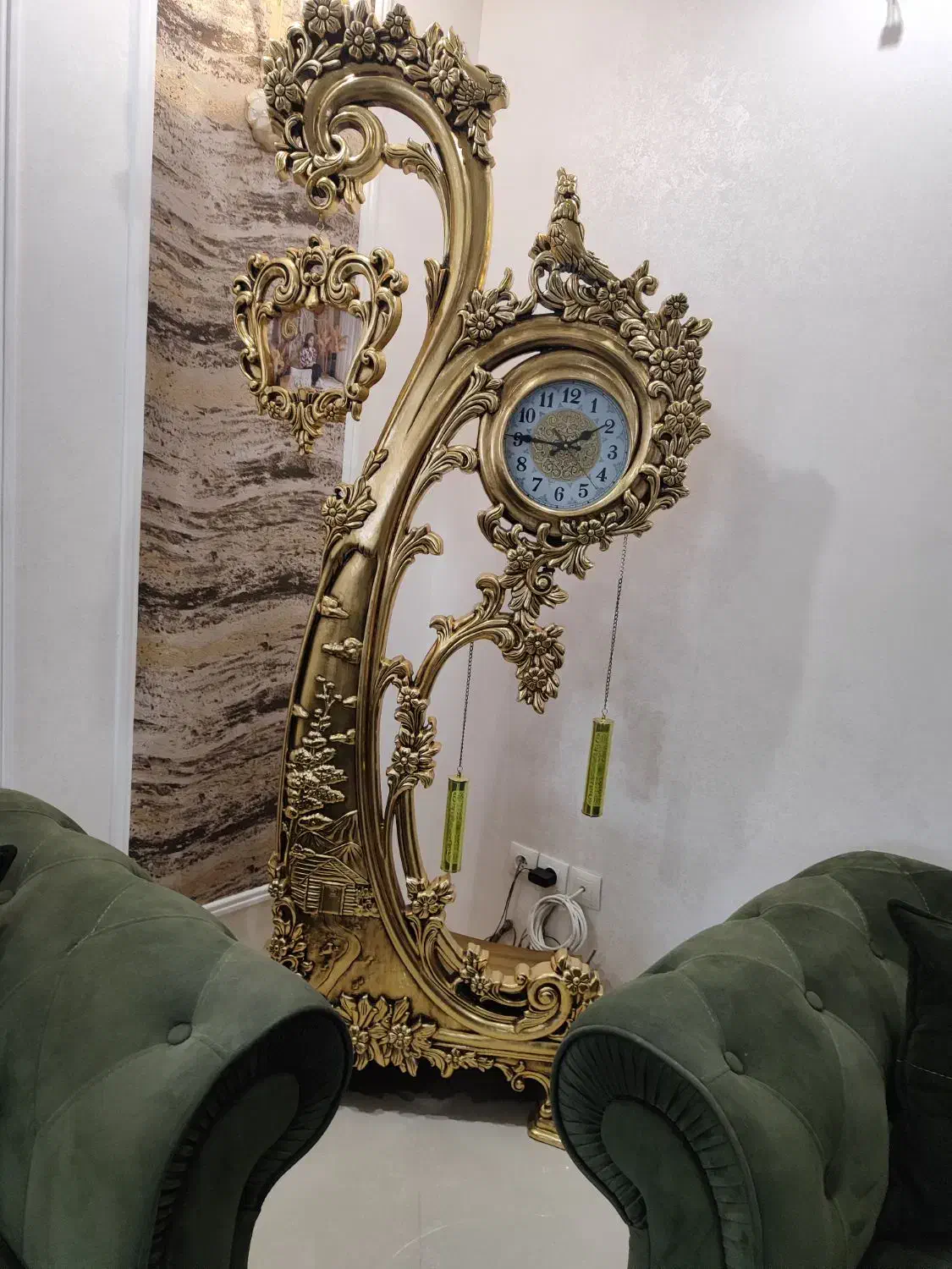 ساعت ایستاده چوب راش|ساعت دیواری و تزئینی|قم, خندق|دیوار