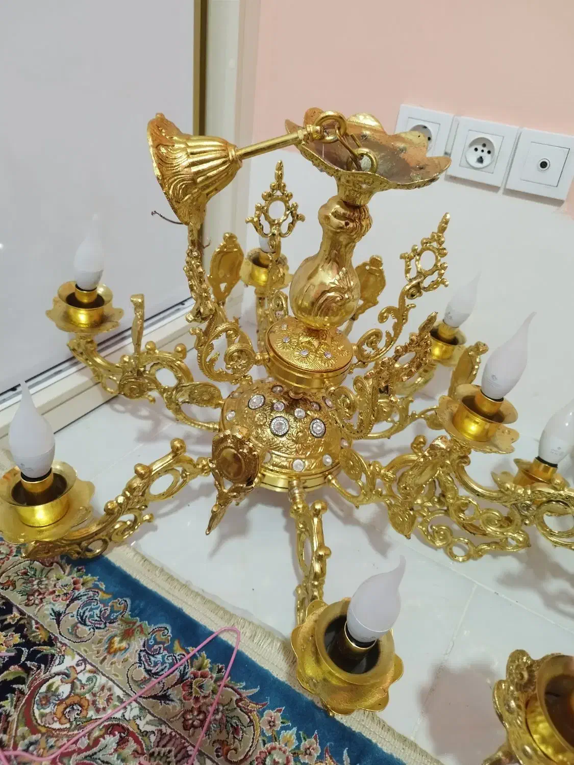 لوستر|لوستر و چراغ آویز|تبریز, |دیوار