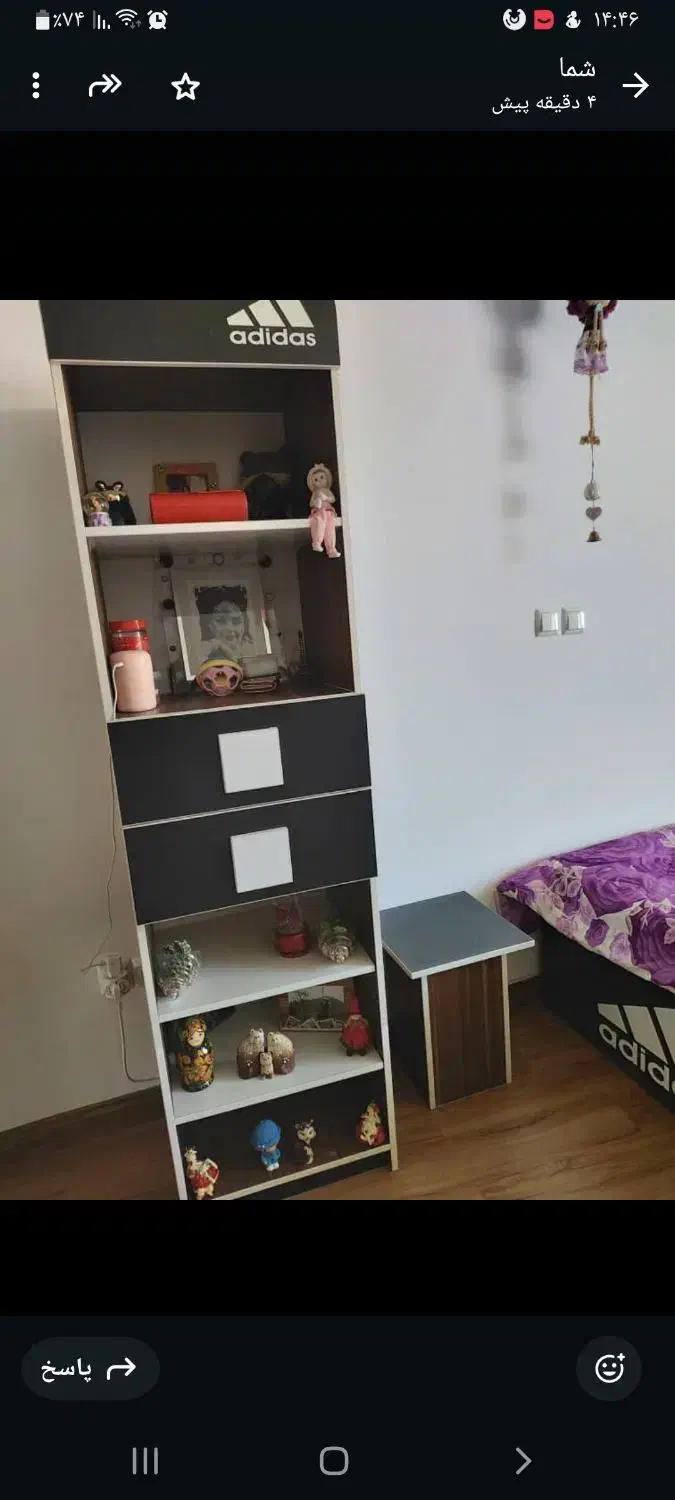 کتابخانه و دکوری تمام ام دی اف|کتابخانه، شلف، قفسه‌های دیواری|سنندج, |دیوار