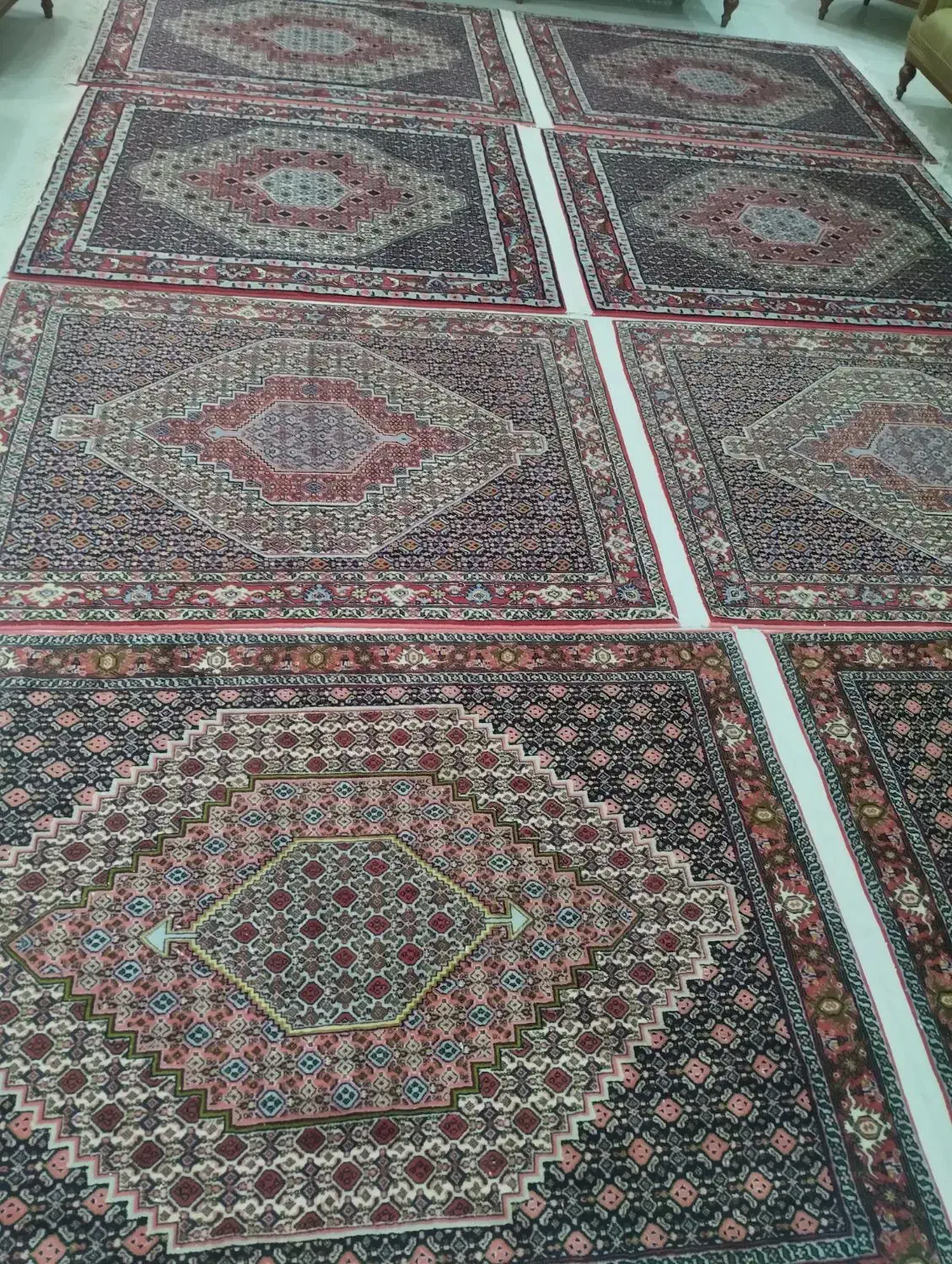 ۴ تخته فرش دستبافت زرع و نیم|فرش|سنندج, |دیوار