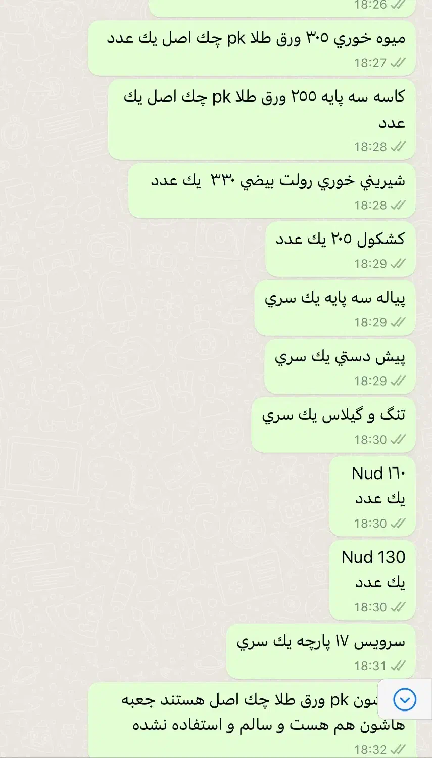 ظروف کریستال ورق طلا|ظروف سرو و پذیرایی|تهران, ولنجک|دیوار