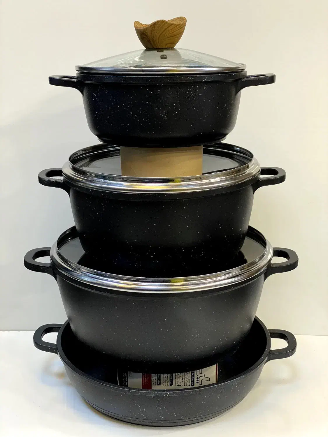 سرویس قابلمه چدن گرانیت|ظروف پخت‌وپز|ری, شهادت|دیوار