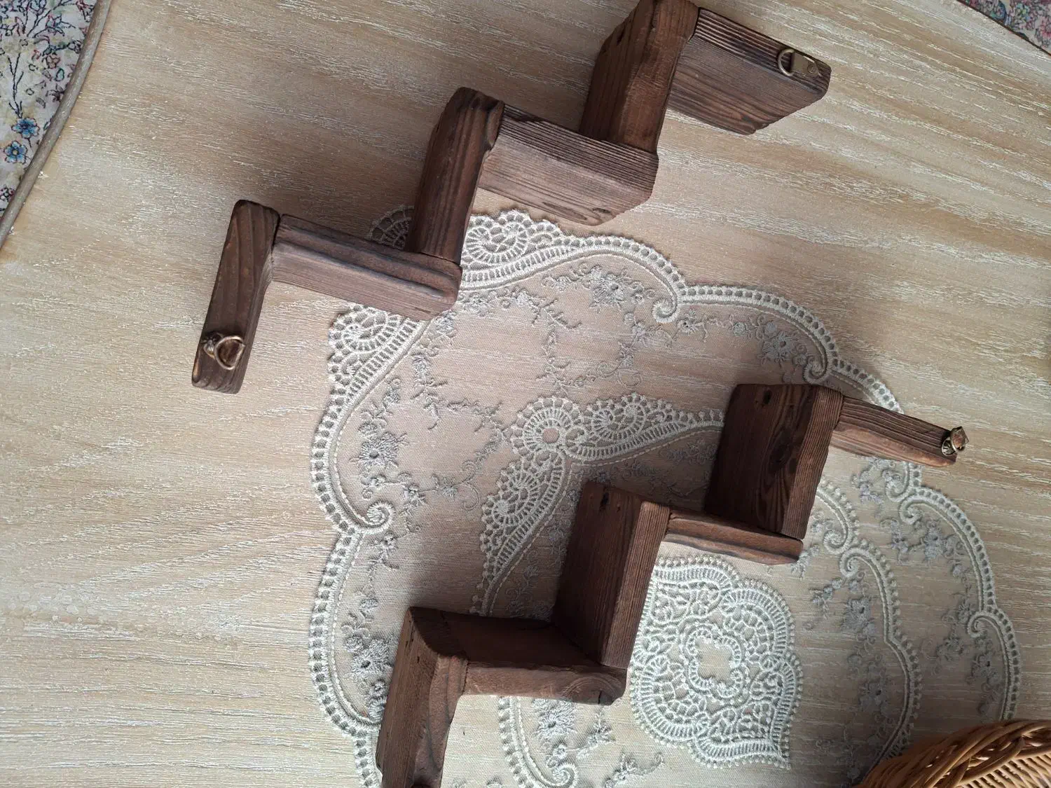 دوعدد شلف پله ای|کتابخانه، شلف، قفسههای دیواری|کرج, حیدرآباد|دیوار