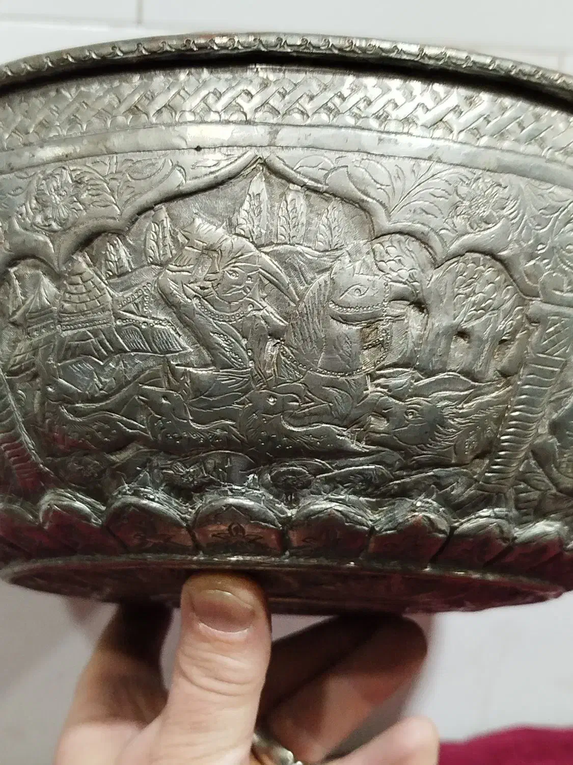 کاسه‌مسی‌قلم|کلکسیون اشیاء عتیقه|قم, عمار یاسر|دیوار