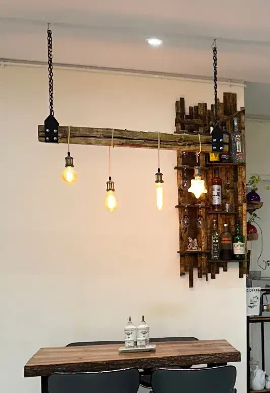 لوستر روستیک|لوستر و چراغ آویز|بروجرد, |دیوار