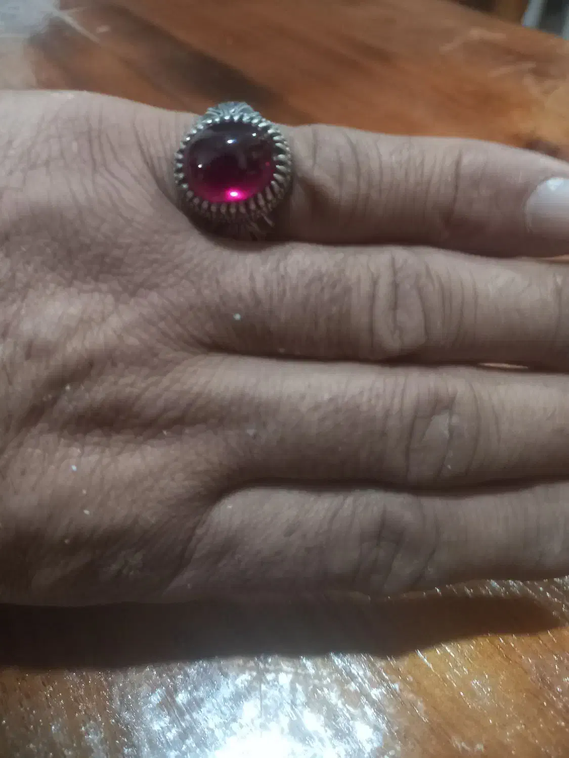 انگشتر قدیمی نقره|جواهرات|لنگرود, |دیوار