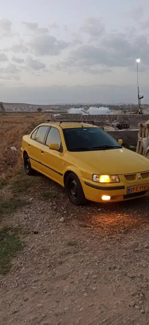 سمند زرد بین شهری مدل ۸۷|خودرو سواری و وانت|میانه, |دیوار