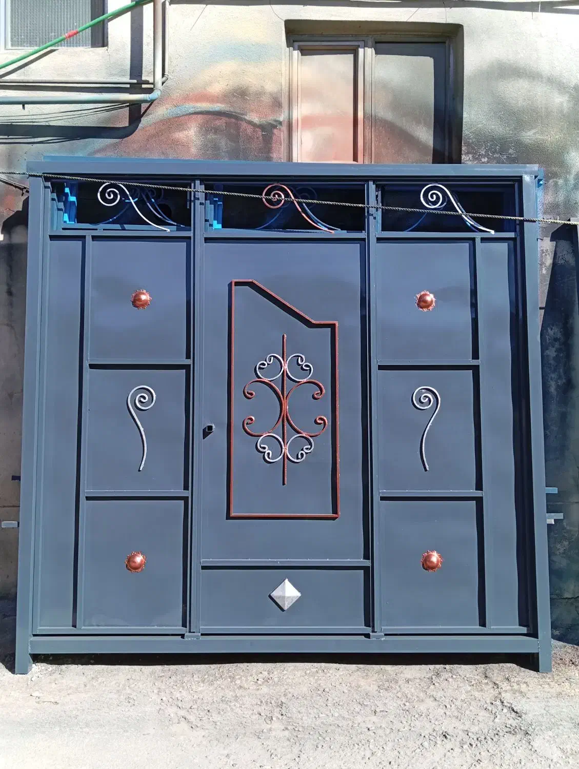 درب ماشین رو حیاط آهنی سه لنگه|مصالح و تجهیزات ساختمان|اردبیل, |دیوار