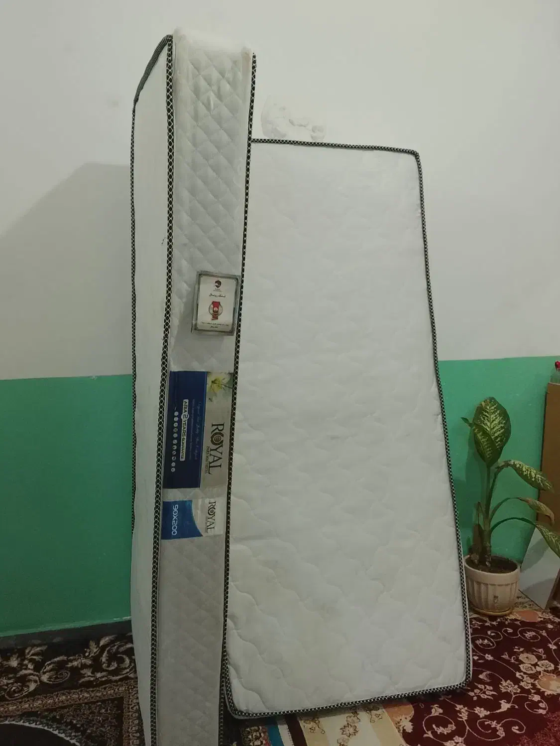 تشک طبی فنری تک‌نفره .درجم|تشک تختخواب|جم, |دیوار