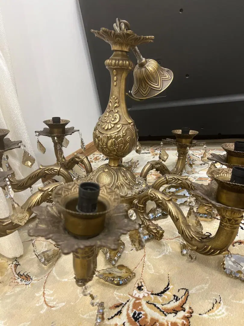 لوستر برنز 8 شاخه|لوستر و چراغ آویز|تهران, زاهد گیلانی|دیوار