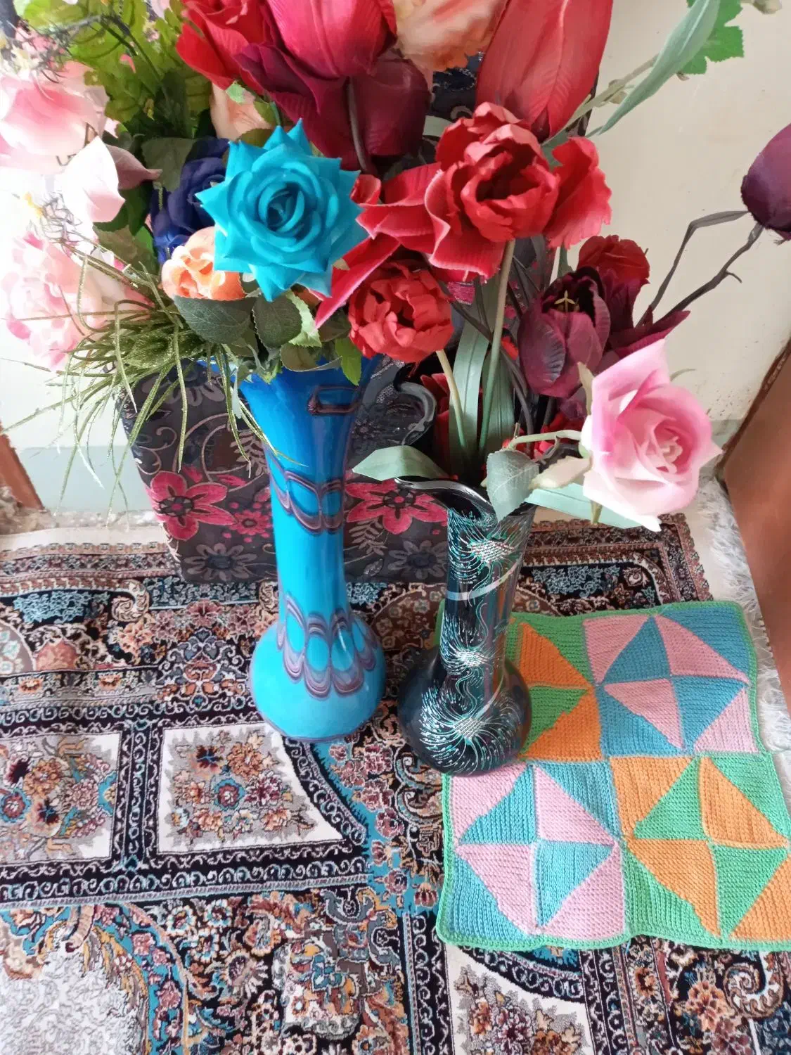 گلدانهای زیبا|گل مصنوعی|داران, |دیوار