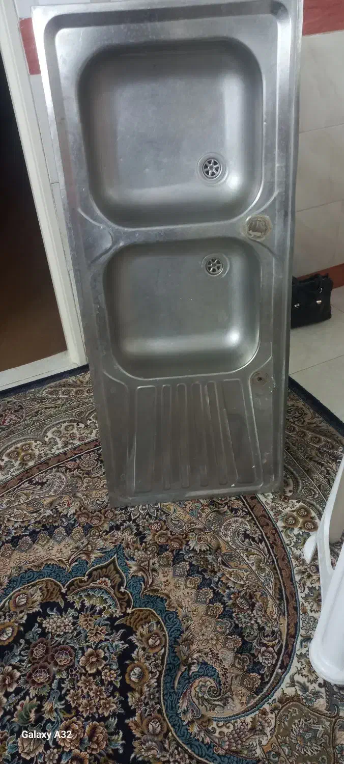 سینک ظرف شویی|آب‌چکان و نظم‌دهنده ظروف|قم, شهرک مهدیه (مدرس)|دیوار