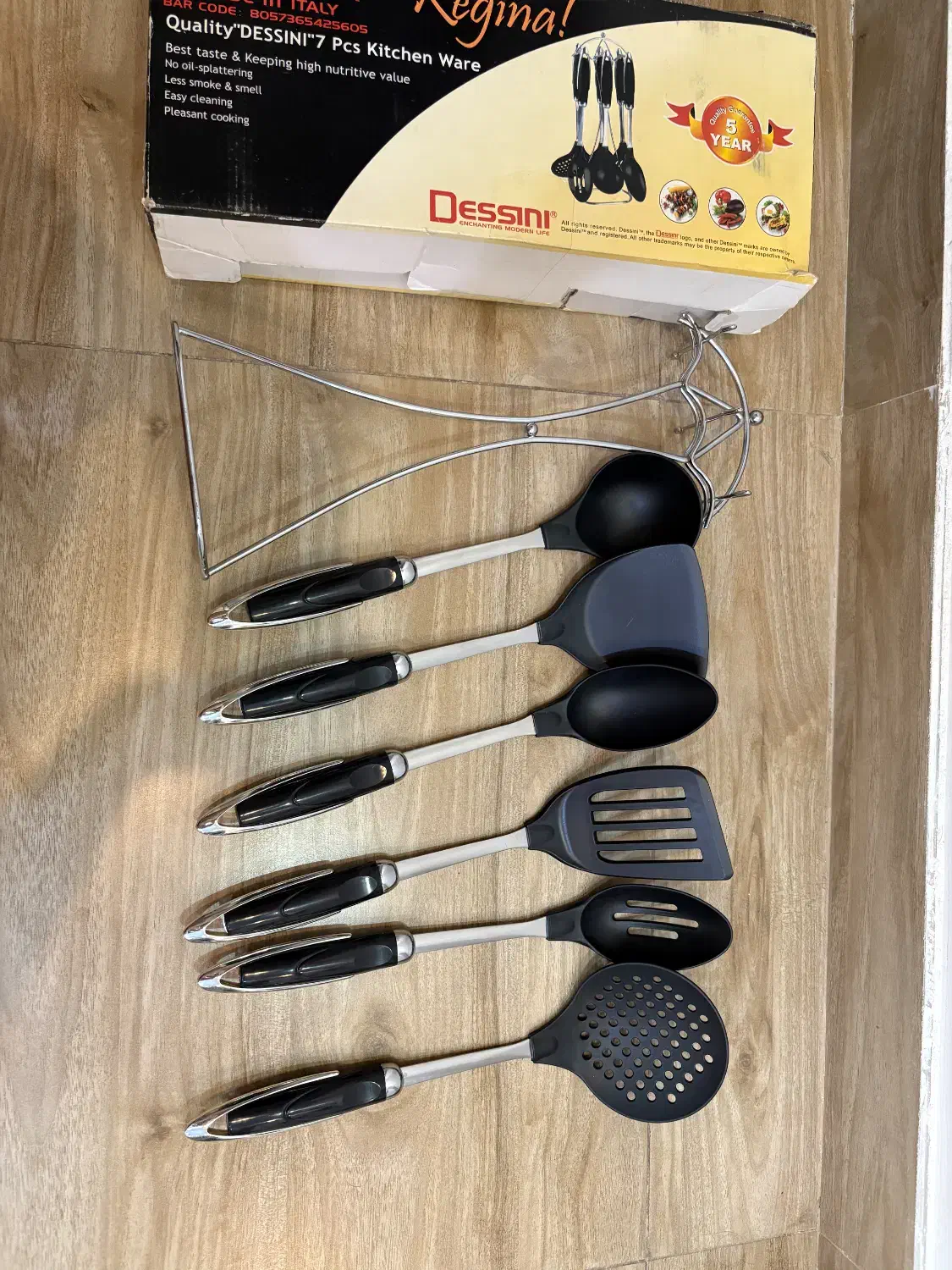 سرویس کفگیر دسینی|ظروف پخت‌وپز|لاهیجان, آهندان|دیوار