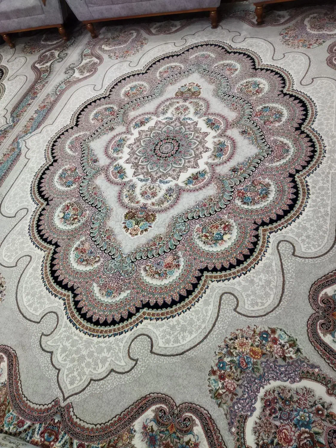 یک جفت فرش 9متری|فرش|کاشان, شاهد|دیوار