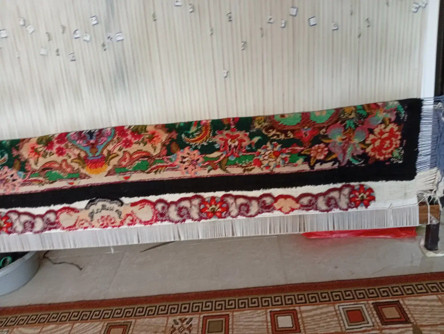 قالی طرح سالاری ..نخش پشم .۶متری|فرش|نهاوند, |دیوار