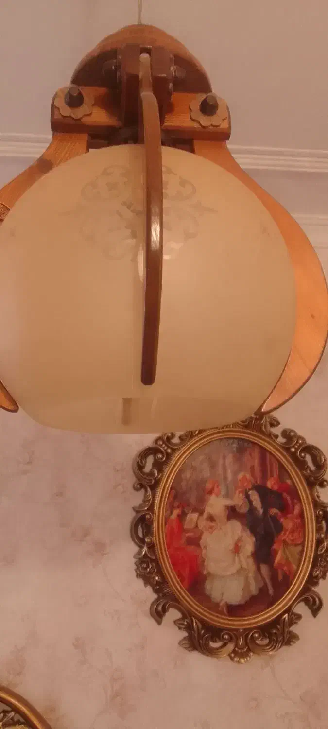 لوستر چوبی اتاق خواب اویز و دیواری|لوستر و چراغ آویز|تبریز, |دیوار