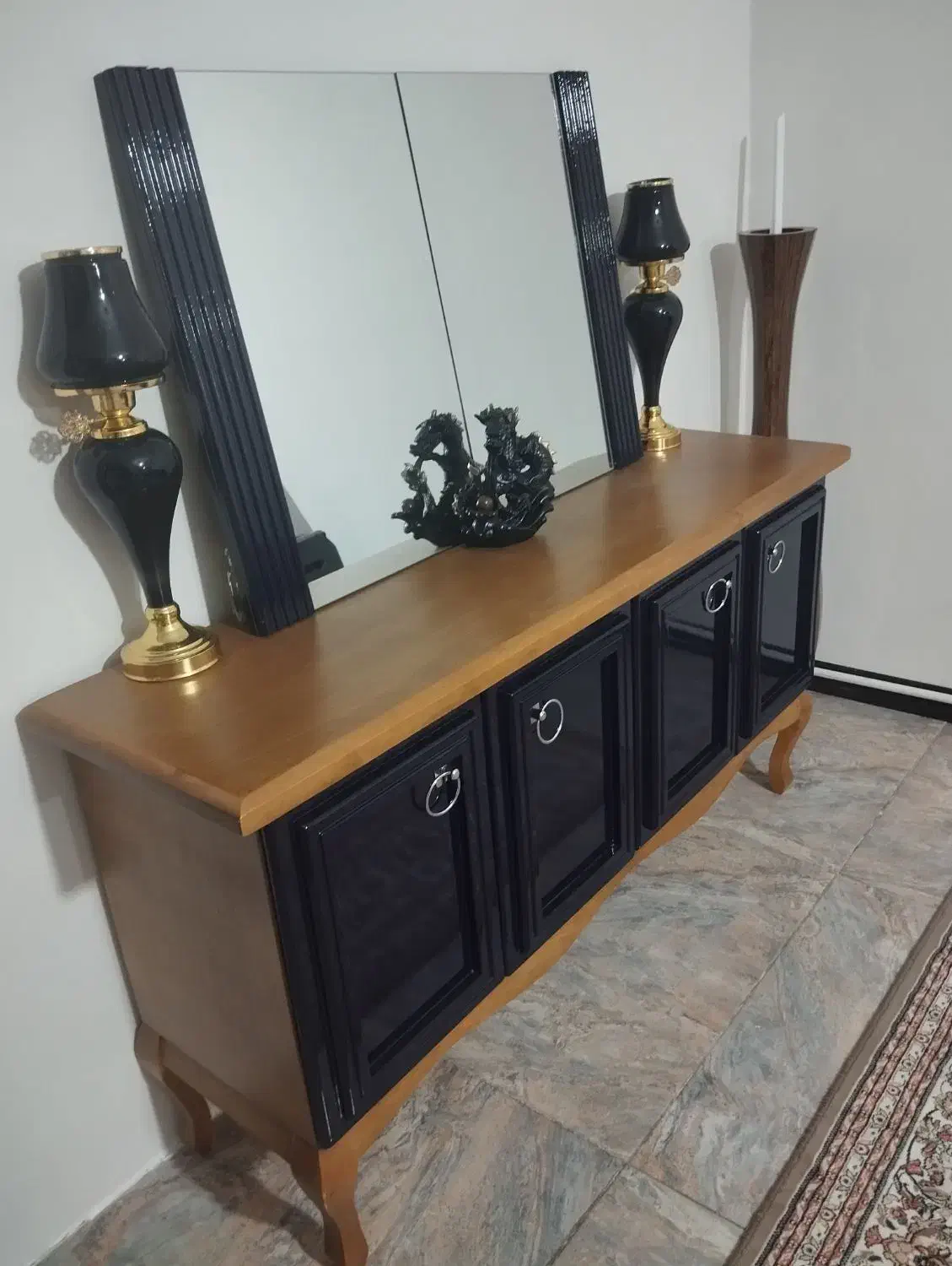 آینه کنسول|بوفه، ویترین، کنسول|نسیم‌شهر, |دیوار