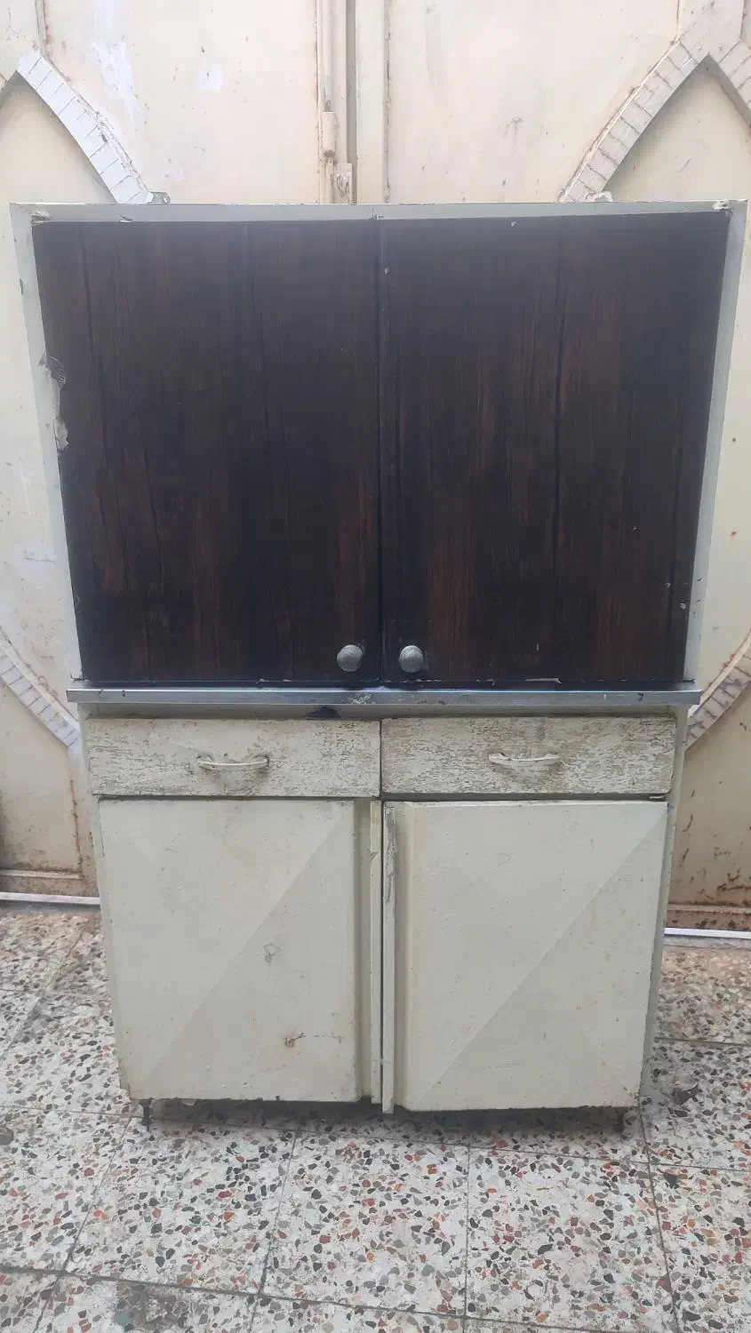 دو عدد کابینت آشپزخانه آهنی، تمیز و سالم|مصالح و تجهیزات ساختمان|شوش, |دیوار