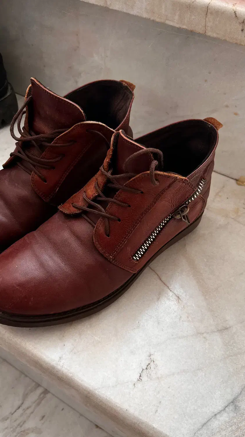 نیم بوت چرم اصل|کیف، کفش، کمربند|اراک, |دیوار