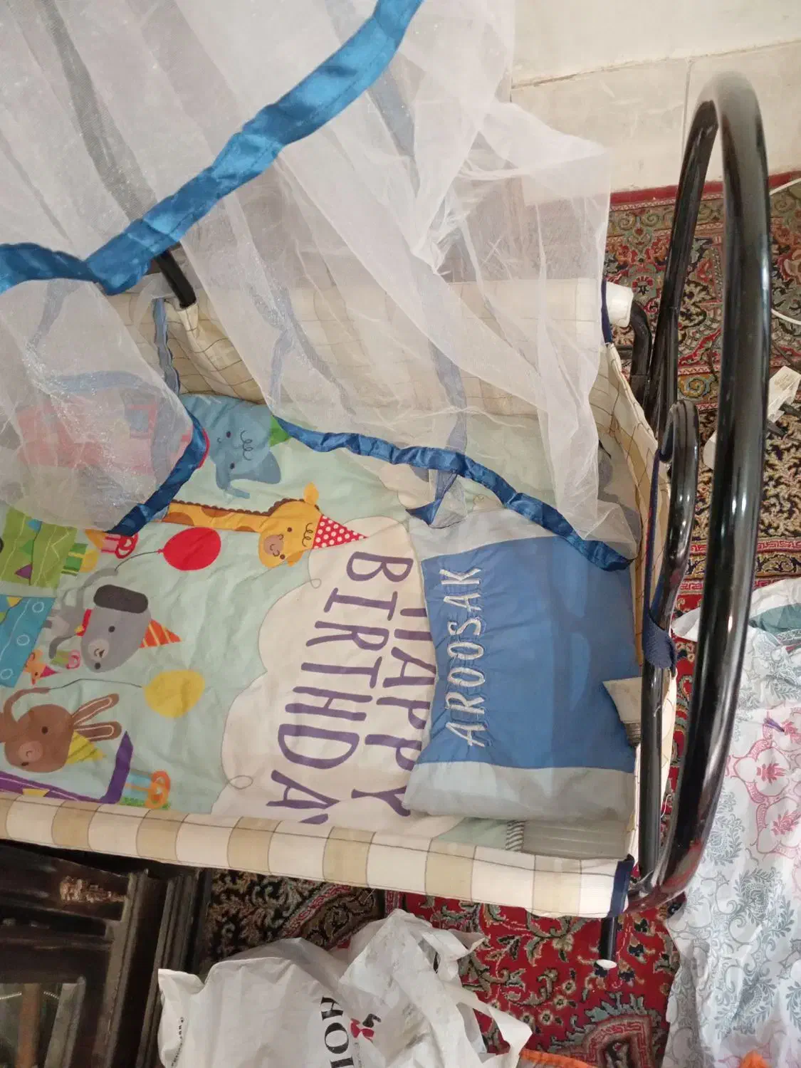 تخت خواب فلزی کودک|اسباب و اثاث بچه|ملایر, |دیوار