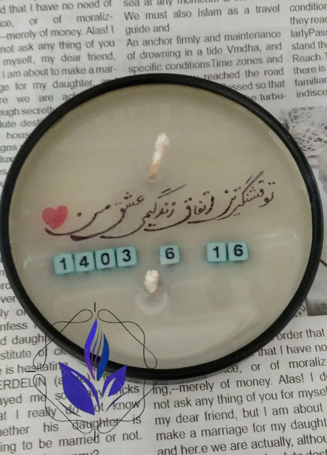 شمع سوپرایز روز پدر|صنایع دستی و سایر لوازم تزئینی|اصفهان, شمس آباد|دیوار