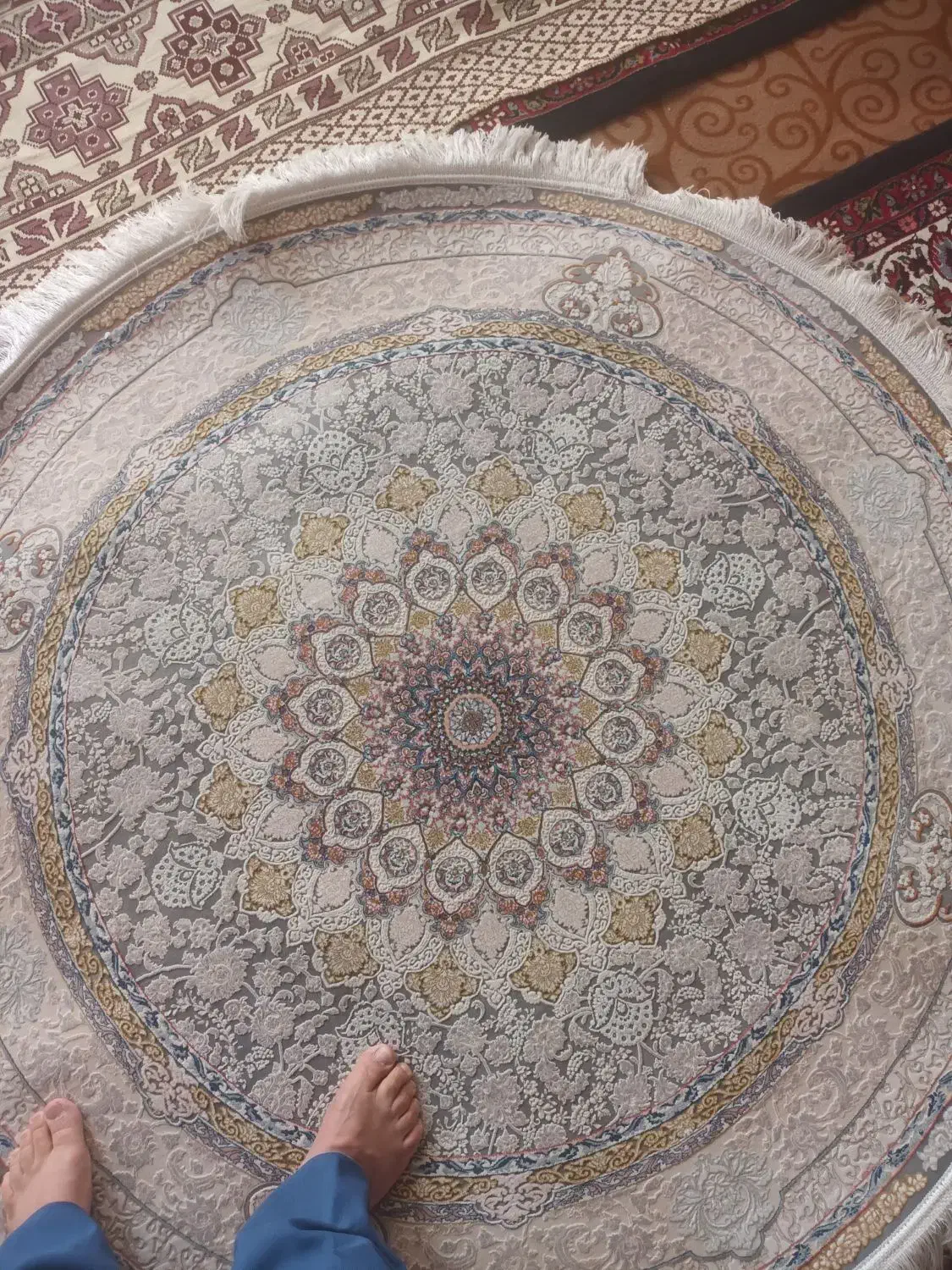 فرش گرد|فرش|زنجان, |دیوار