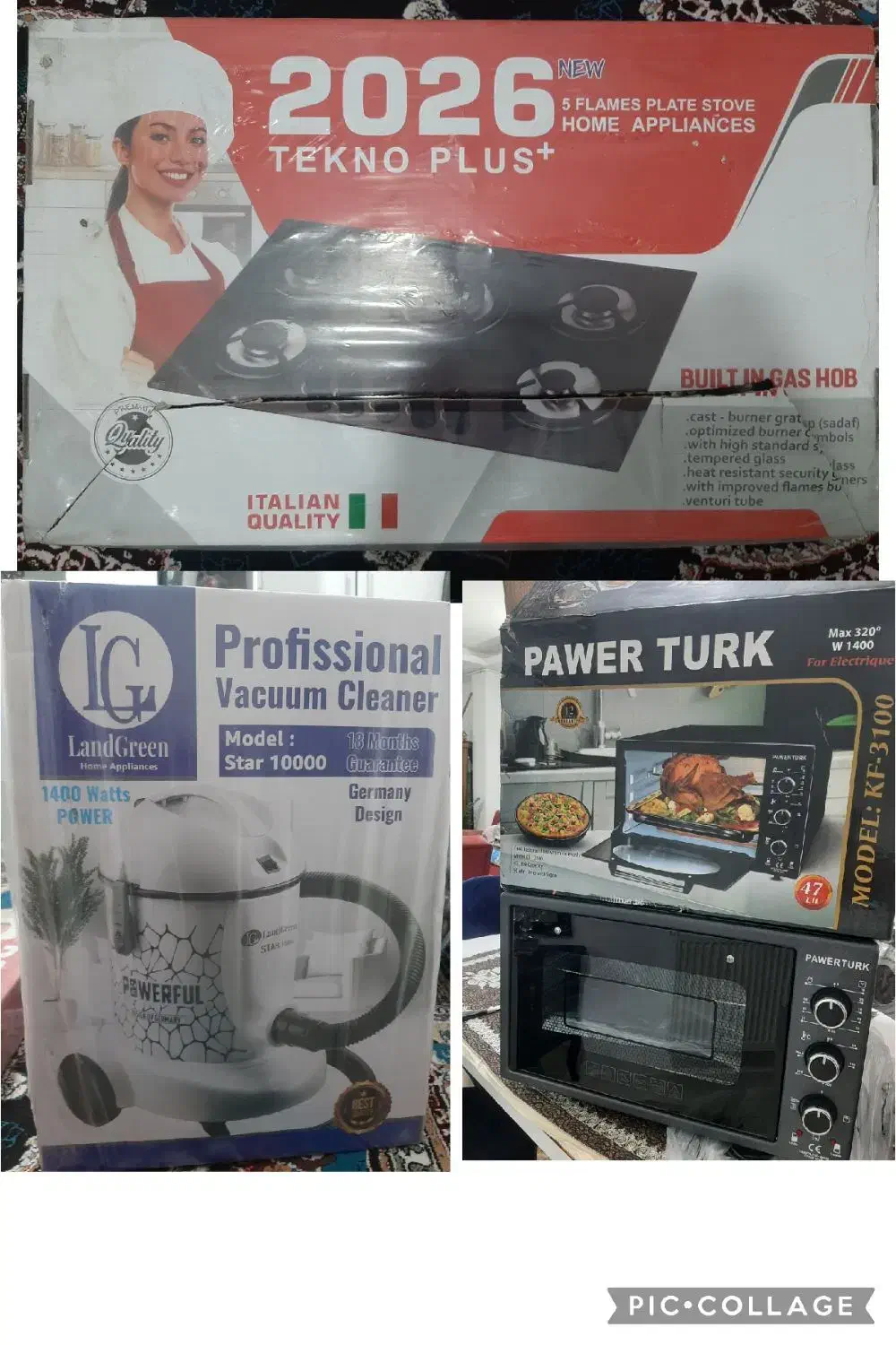 جاروبرقی،توستر،گازصفحه ای|اجاق گاز و لوازم برقی پختوپز|کرمان, |دیوار