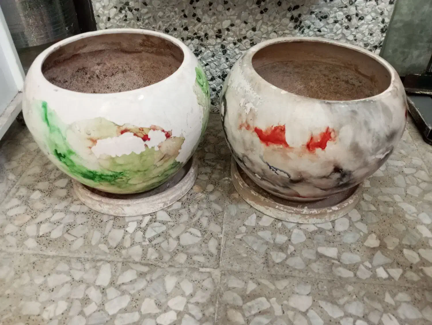 دو عدد گلدان  وزیر گلدان|گل و گیاه طبیعی|تهران, چوب تراش|دیوار