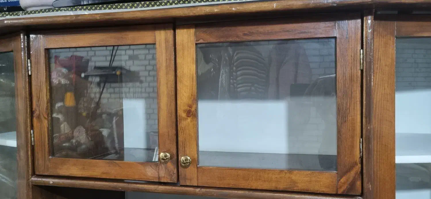 ویترین چوبی|بوفه، ویترین، کنسول|بروجن, |دیوار