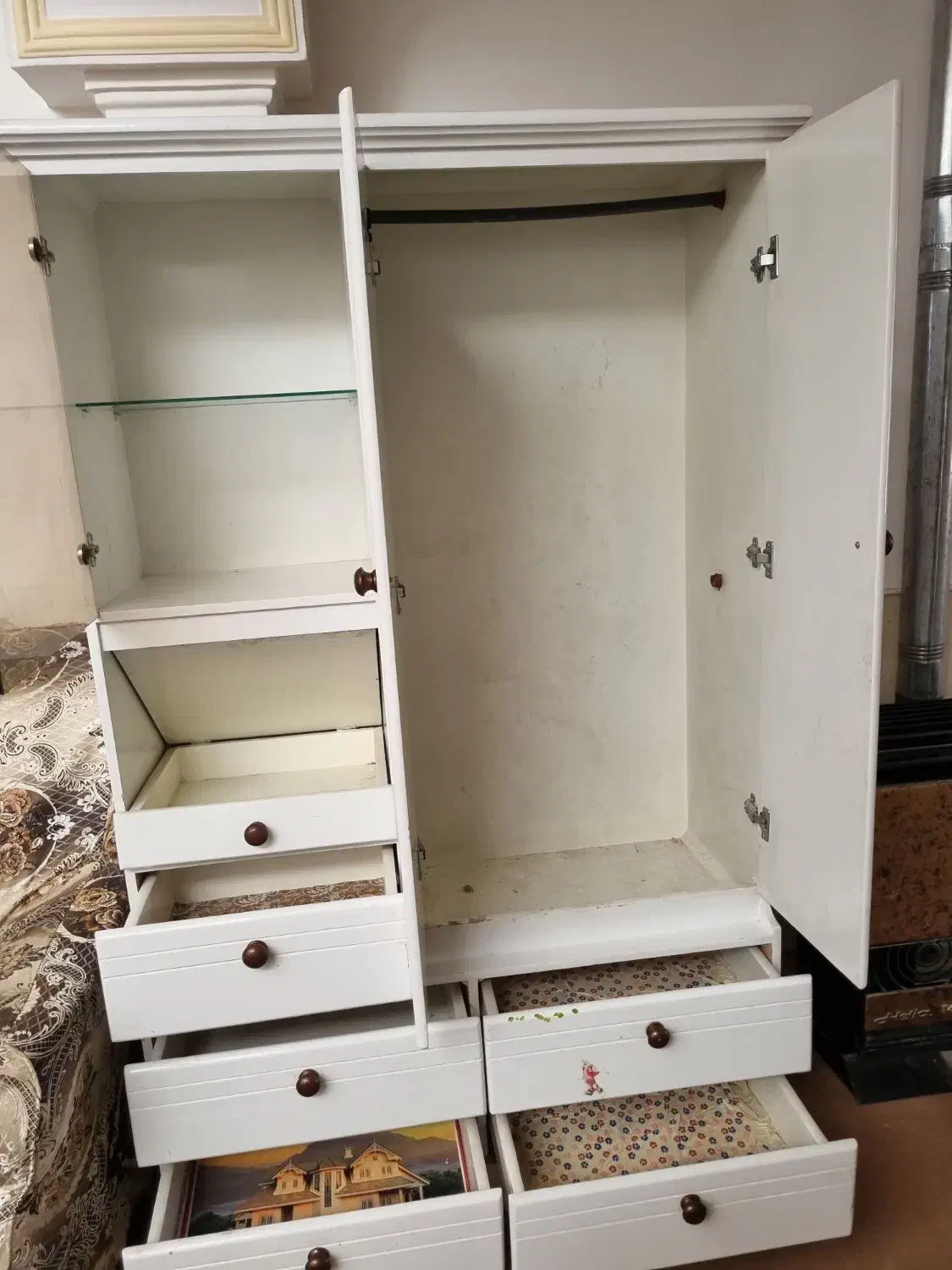 تخت خواب و کمد|تخت و سرویس خواب|رفسنجان, |دیوار