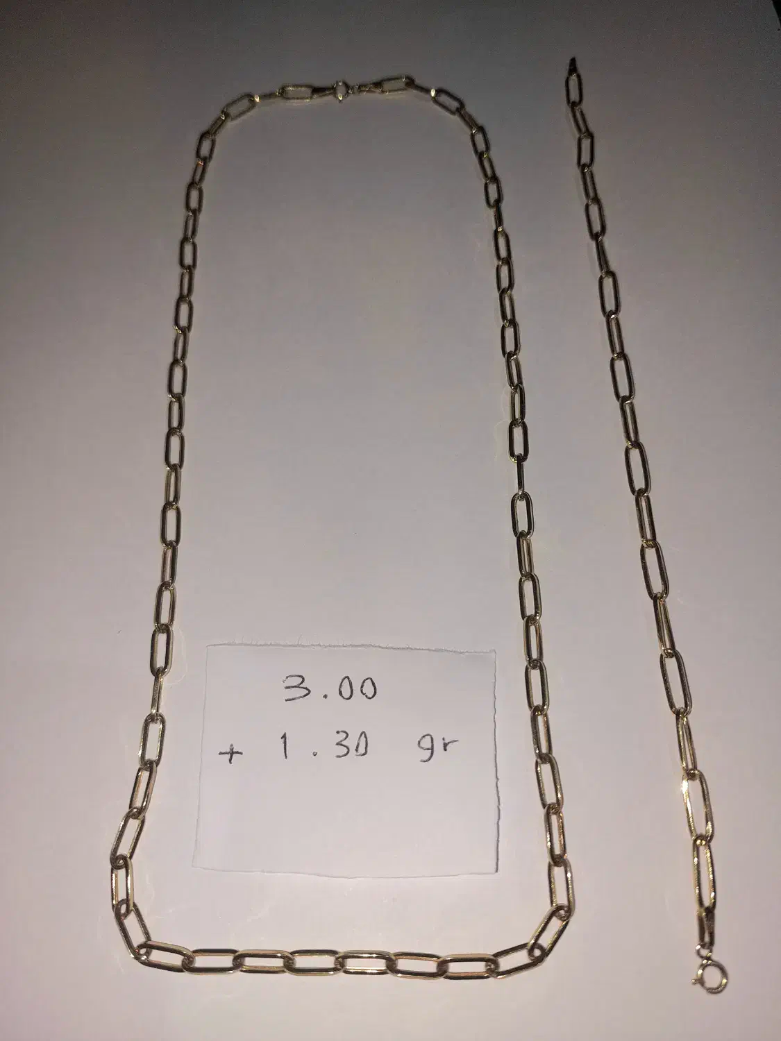 نیم ست طلا زنجیر و دستبند هرمس|جواهرات|کرج, شاهینویلا|دیوار