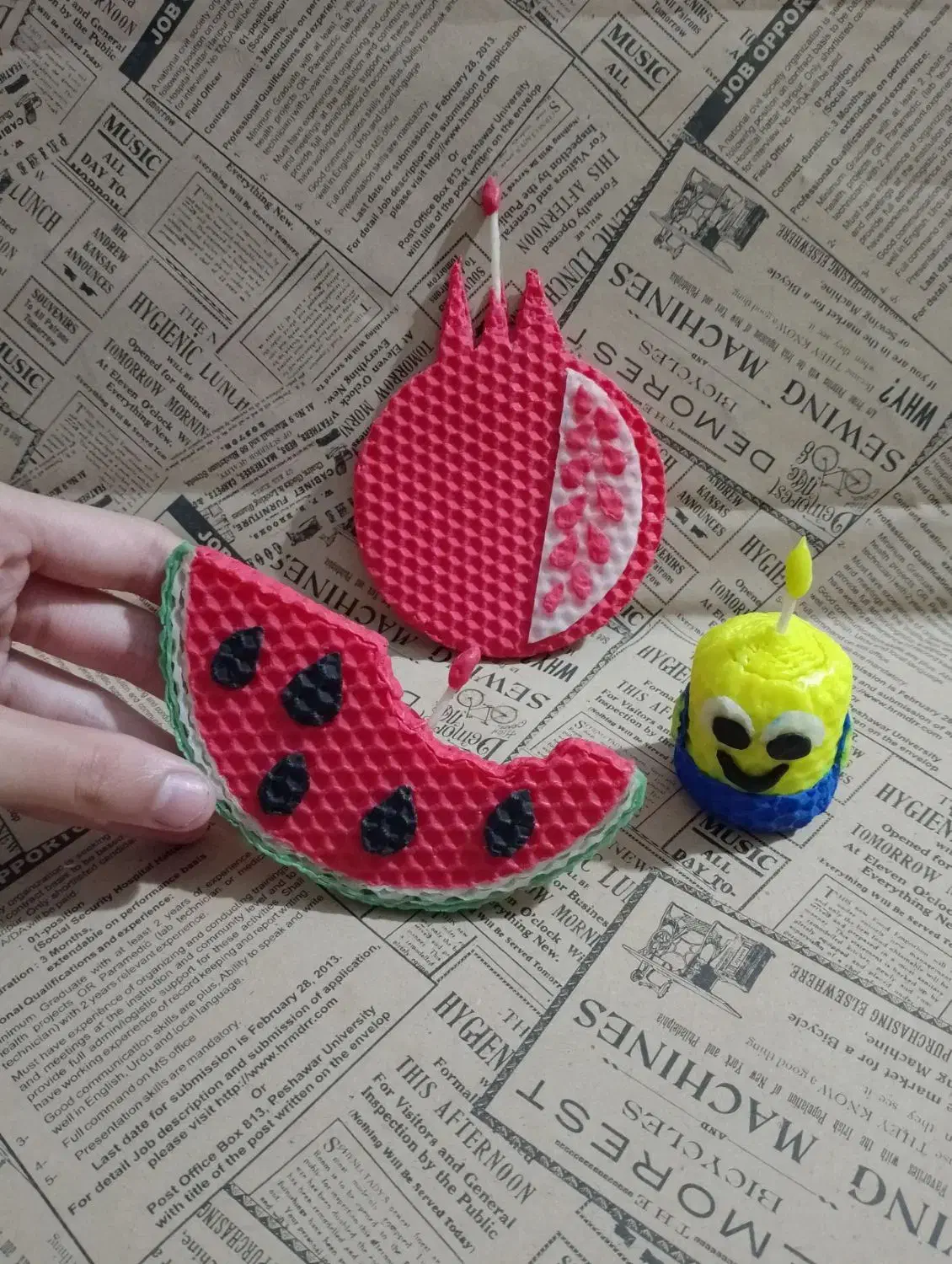 شمع شب یلدا|صنایع دستی و سایر لوازم تزئینی|مرزیکلا, |دیوار