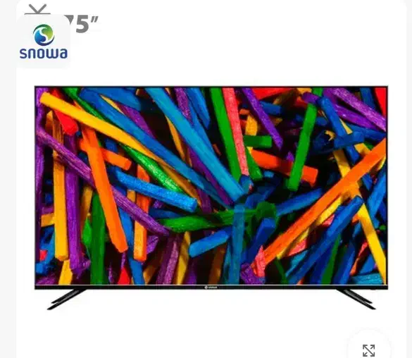 تلویزیون ۷۵ اینجا اسنوا ۱۸ ماه گارانتی ۹۰ میلیون|تلویزیون و پروژکتور|ایلام, |دیوار