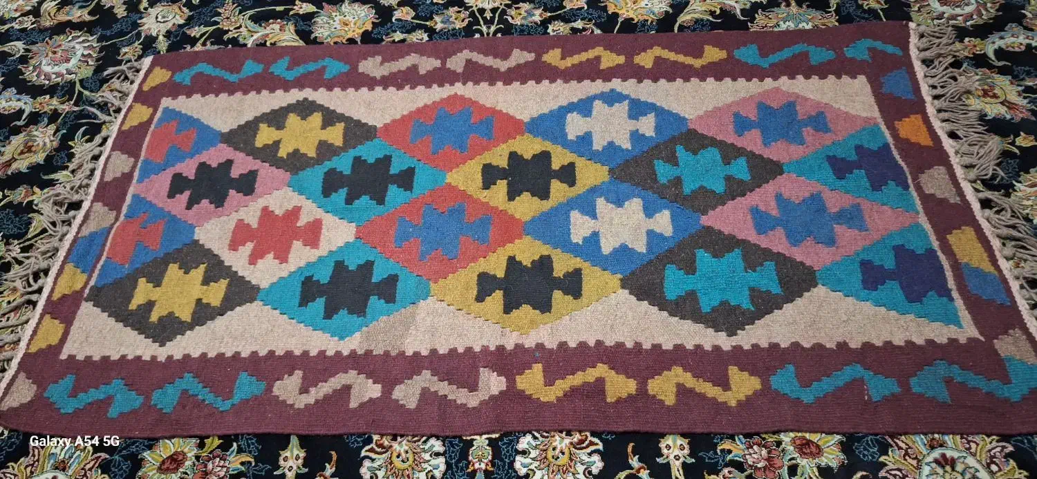 گلیم|گلیم، جاجیم، گبه|کرمانشاه, |دیوار