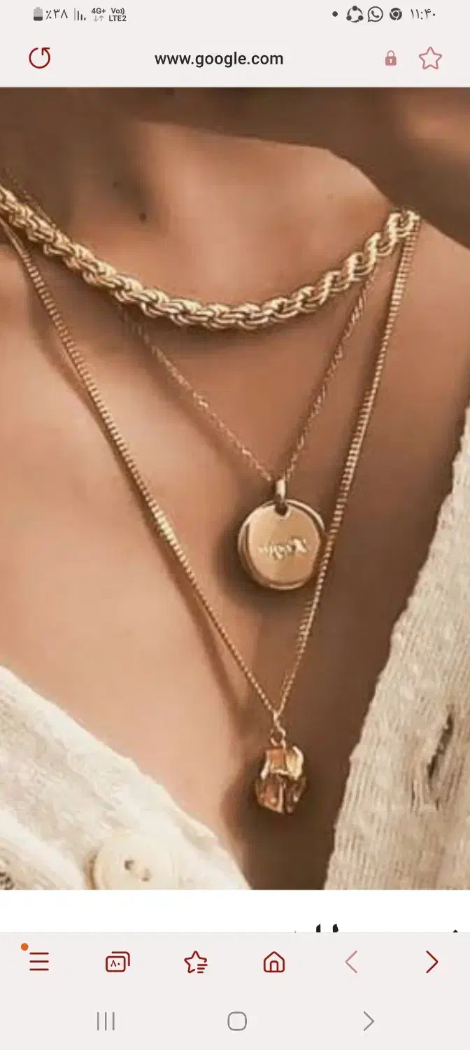 زنجیر ساده طلا|جواهرات|بروجرد, |دیوار