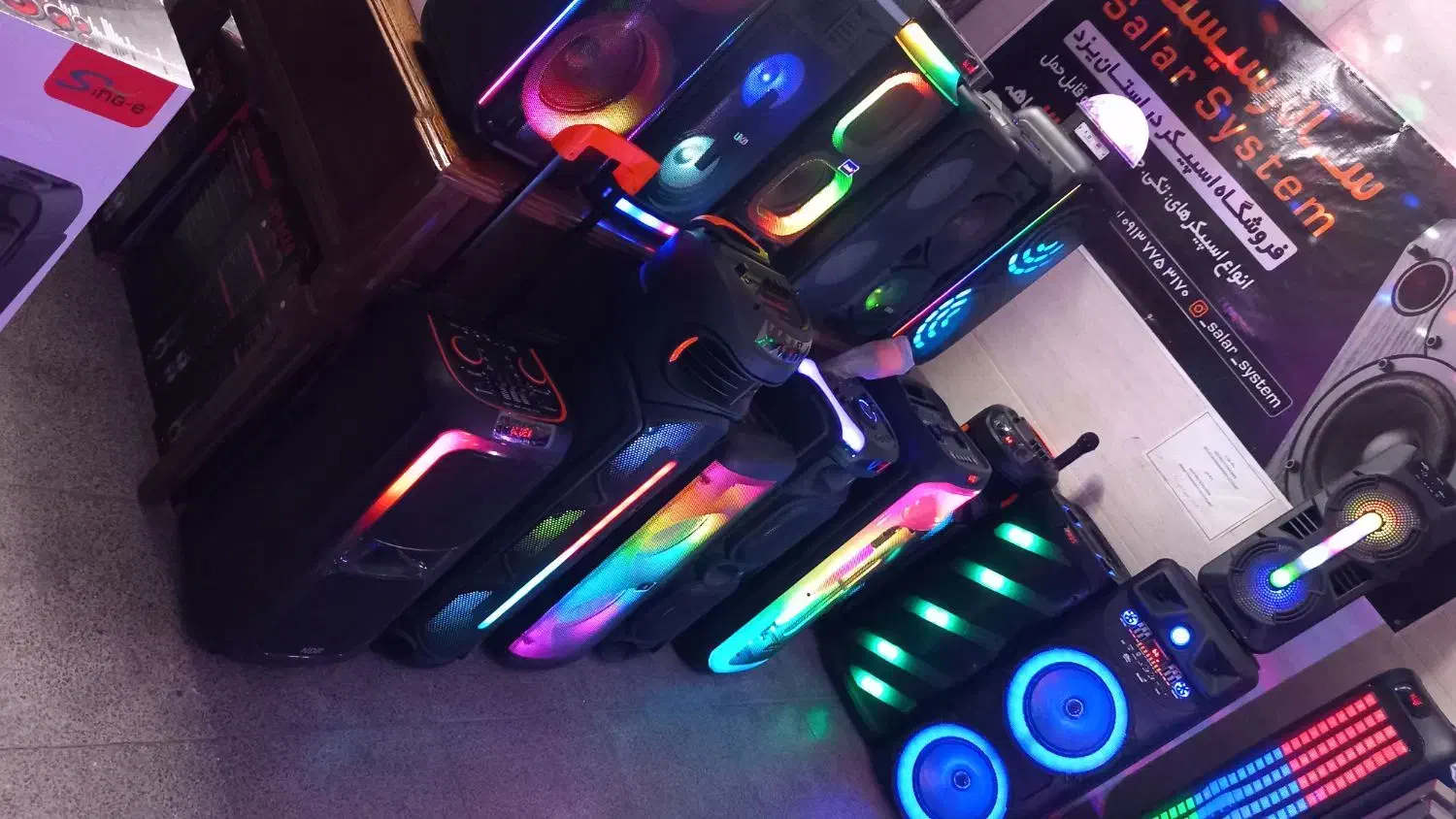 انواع اسپیکر های شارژی و جفتی در اقساط ۲۴ ماهه|سیستم صوتی خانگی|یزد, |دیوار