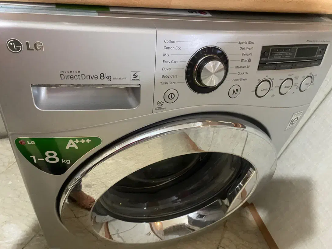 لباسشویی تمام اتوماتیک ال جی هشت کیلویی اصل کره|ماشین لباسشویی و خشککن لباس|رشت, گلسار|دیوار
