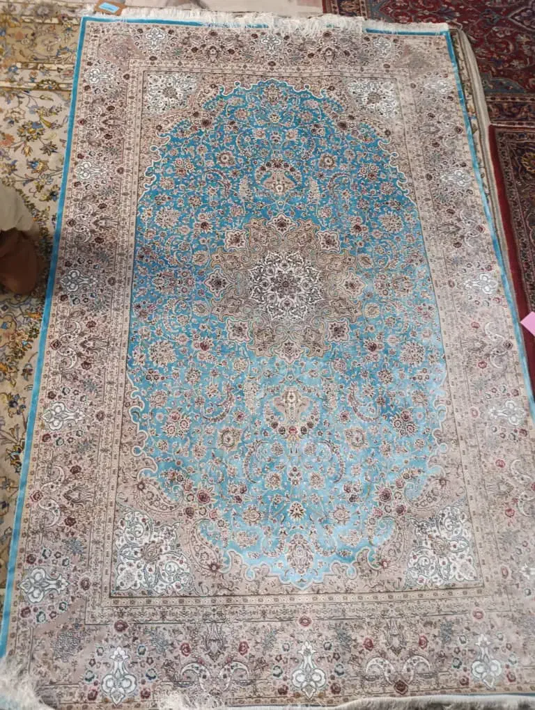 فرش 6 متری ابریشم مصنوعی|فرش|سرخه حصار, |دیوار