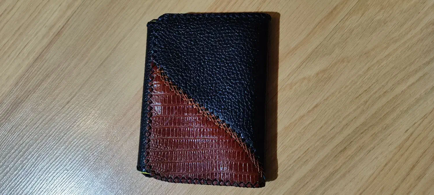 کیف پول و جاکارتی چرم دست دوز|کیف، کفش، کمربند|پرند, فاز ۵|دیوار