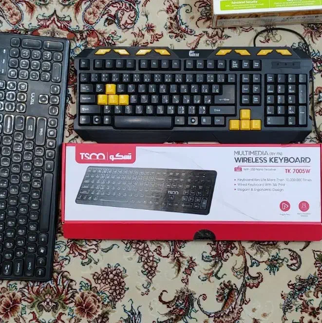 کیبورد سیمی گیمینگ و کیبورد بی سیم|قطعات و لوازم جانبی رایانه|تهران, پونک|دیوار