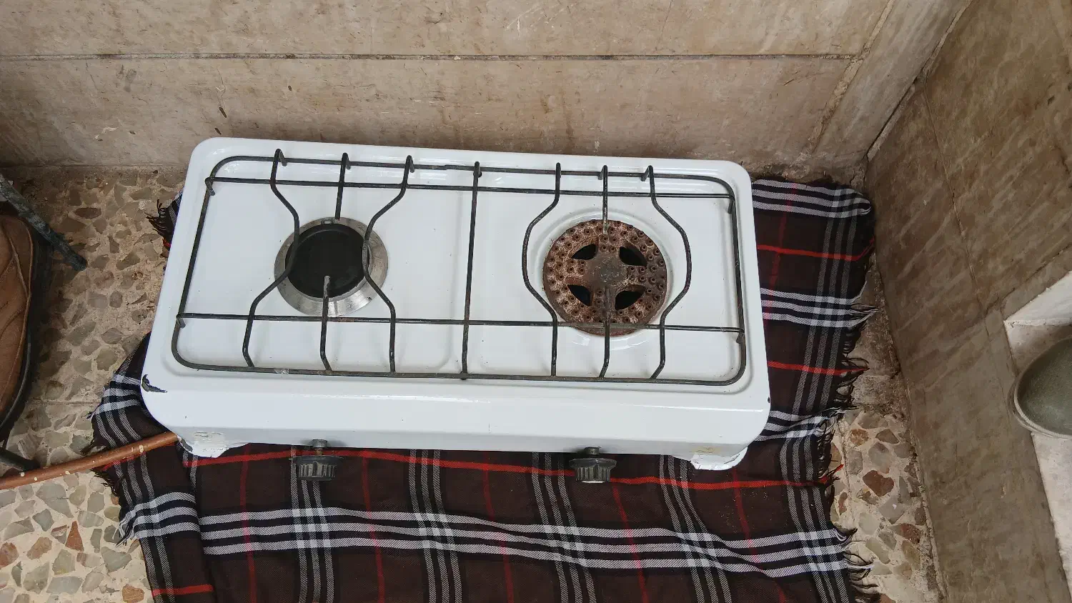 گاز لعابی دو شعله|اجاق گاز و لوازم برقی پختوپز|خرمآباد, |دیوار