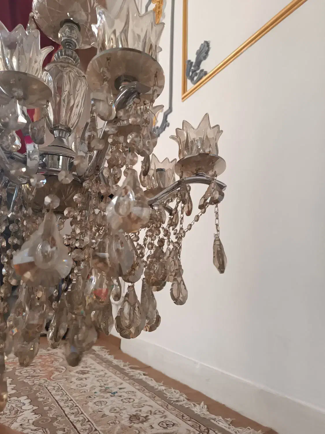 لوستر 16 شعله (8شاخه)|لوستر و چراغ آویز|خرمآباد, |دیوار